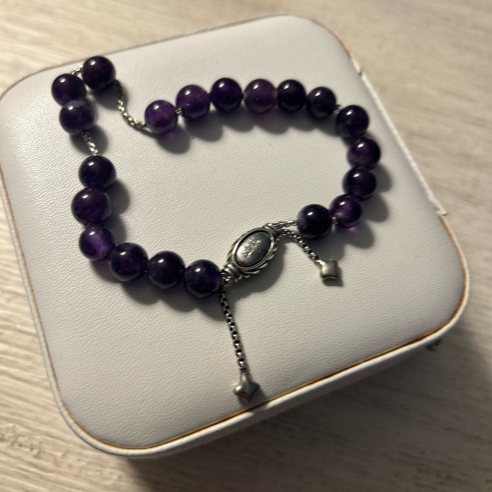 David Yurman - Spiritual beads bracelet- purple amethyst